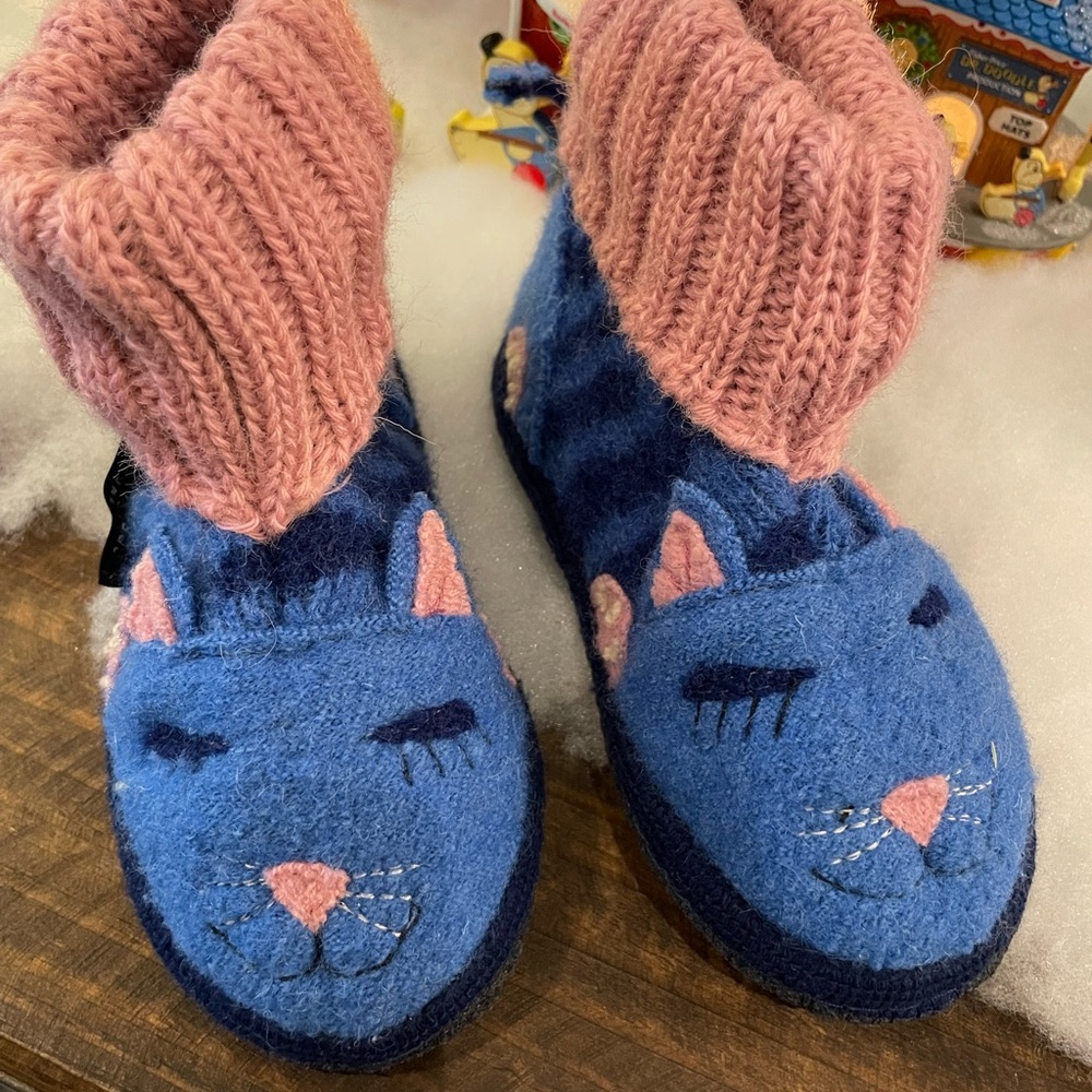 Garnet Hill Kids' Boiled Wool Slipper Boots by Haflinger